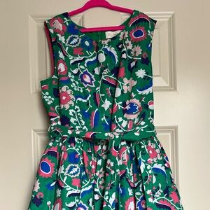 Floral Green Kids Dress